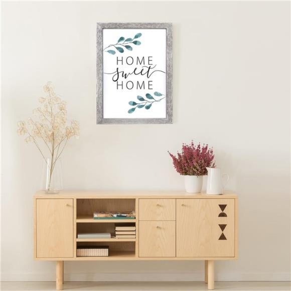 Farmhouse Wall Decor For Spring Decoration w/ 16 Interchangeable Holiday Sayings - Picture 4 of 8